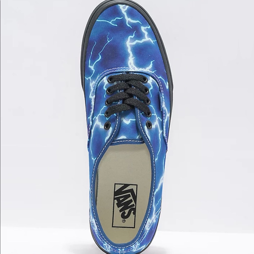 Vans Authentic Lightning Blue/Black Athletic Skate Shoe Casual Sneaker Women 7.5 - Picture 12 of 13